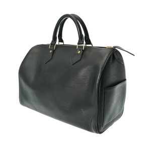Louis Vuitton Speedy Black Handbag Noir Epi Leather